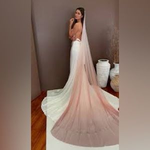 Rue de Seine Horizon Veil blush ombré veil